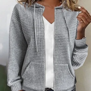 Modisches Sweatshirt Mit Kapuze Und Taschen Für Frauen – Auréline