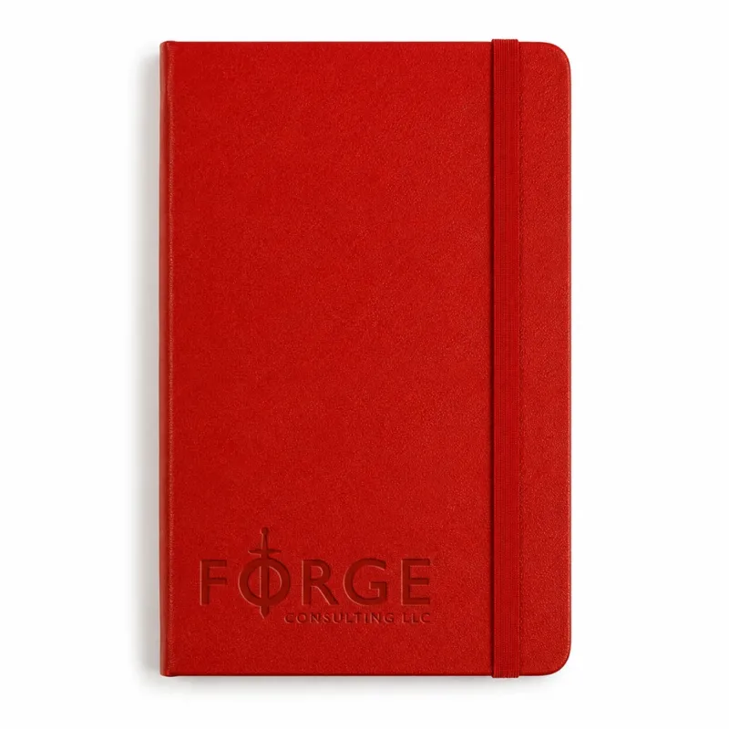 48-Hour Moleskine Scarlet Red Hard Cover Ruled Large Notebook (5" x 8.25")