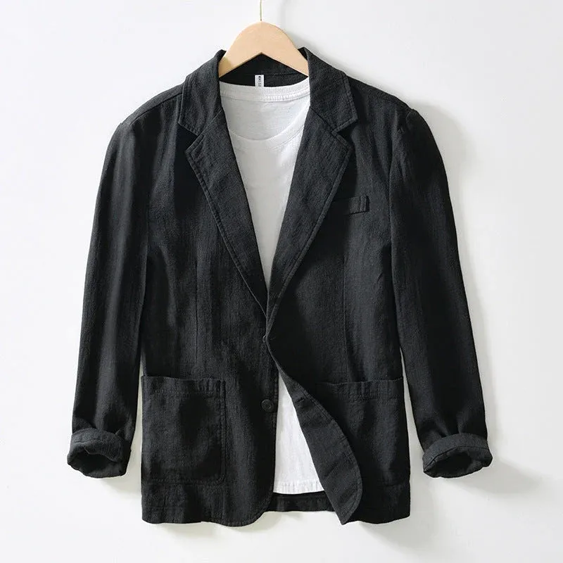 Herren Leichter Leinen Blazer – Tianoro