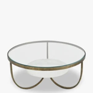 Nolita White Marble And Antique Coffee Table