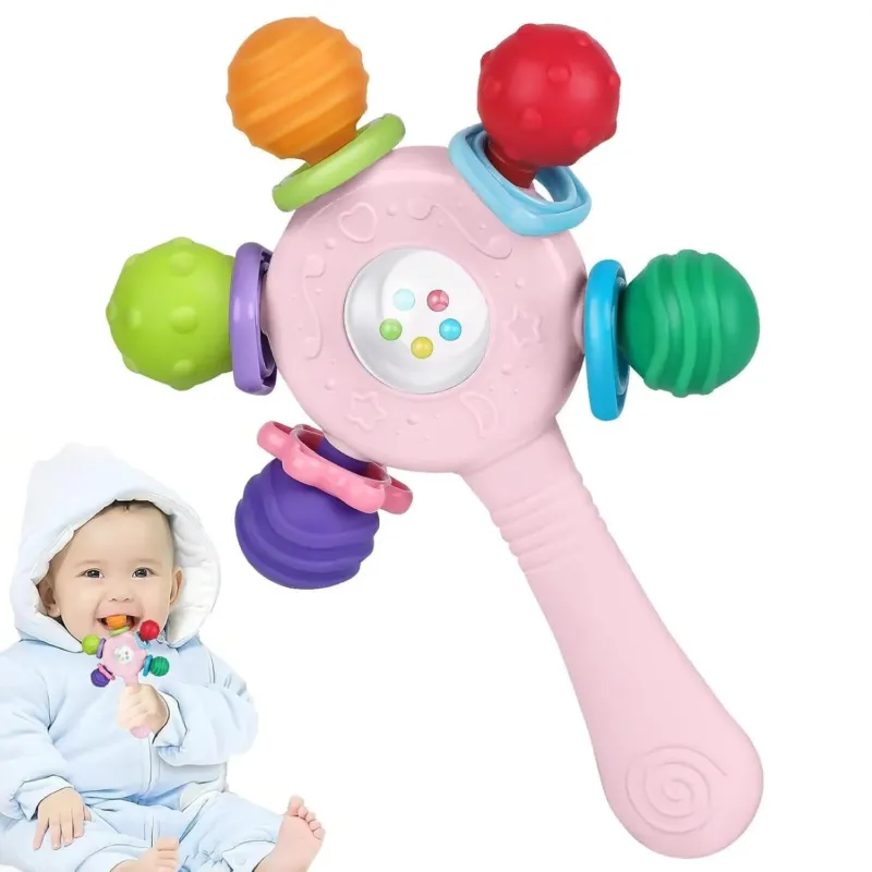 Quality baby rattle - teething ring - BPA