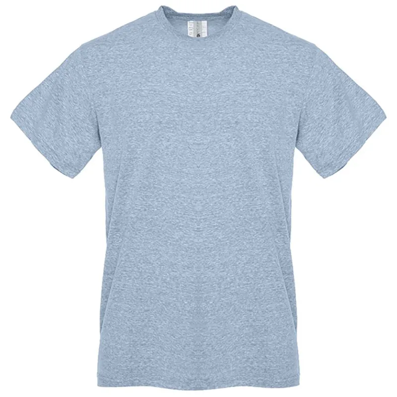 Next Level Unisex Snow Heather Indigo Sueded Snow Crewneck T-Shirt
