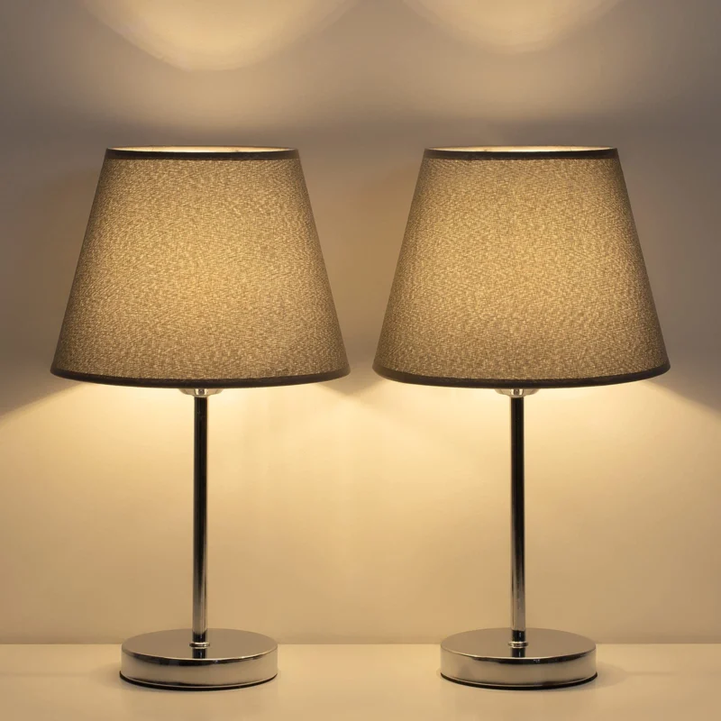 Bedside lamps set of 2, Modern table lamp