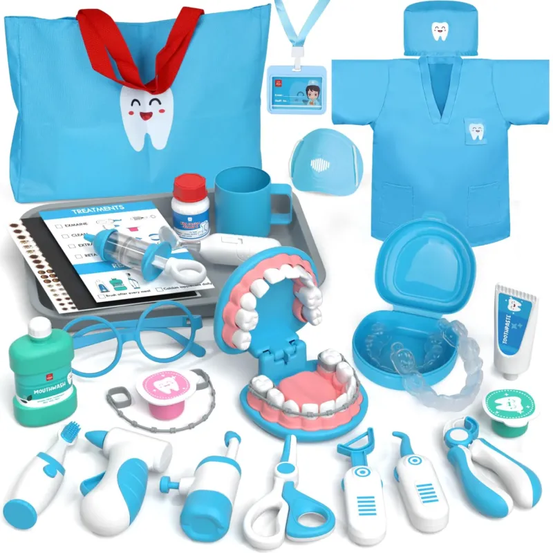 Castle doctor's case children, dentist toy children, doctor's case children