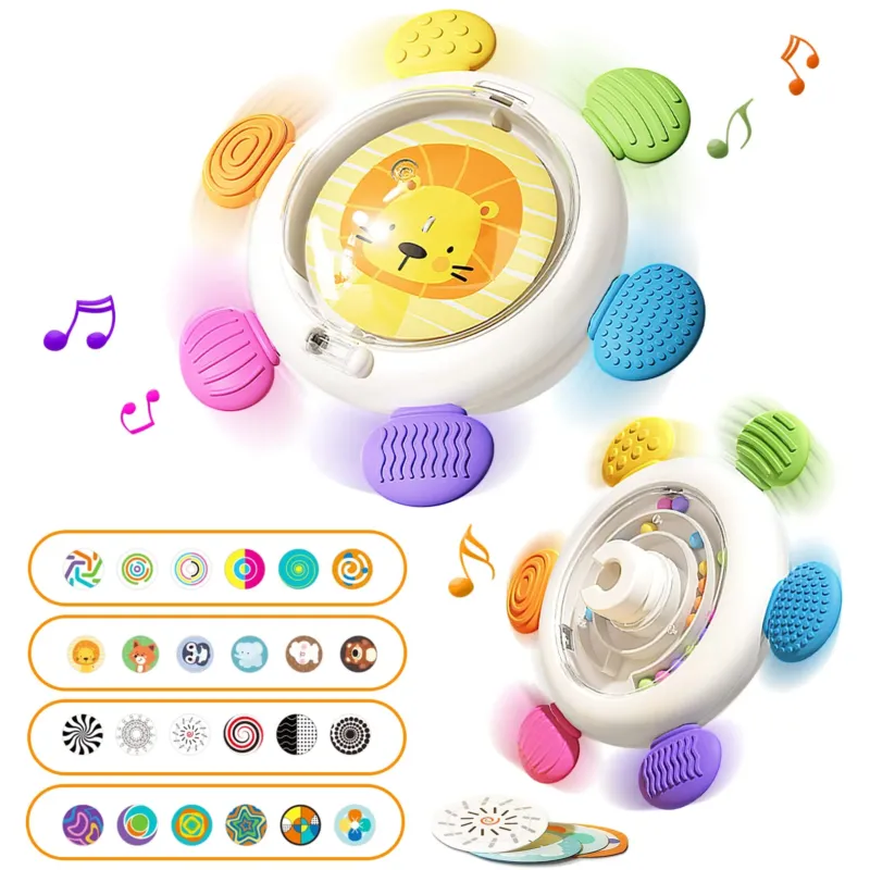 Suction cup toy baby 3 pieces sensory spinner toy for baby spinning toy