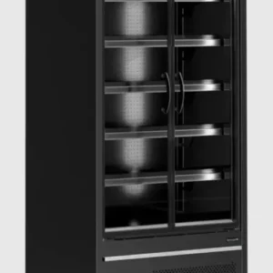 Tefcold Supermarkt Wandkühlregal Multideck MDCA937HB schwarz, 1017 mm