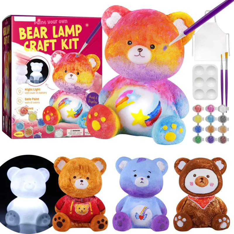 Bear Lamp, Painting Craft Kit for Children