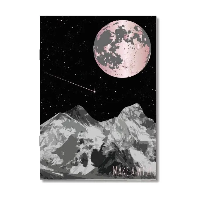 Notizheft A6 - toni starck - Make a wish Gray nobis design