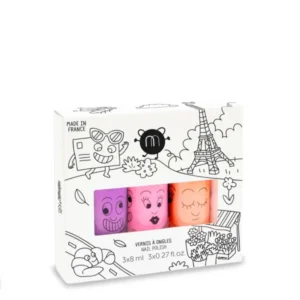 Paris Nail Polish Set Marshi, Dolly & Flamingo
