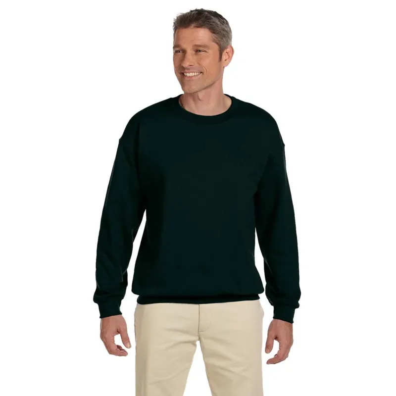 Gildan Unisex Forest Green Heavy Blend 50/50 Fleece Crew