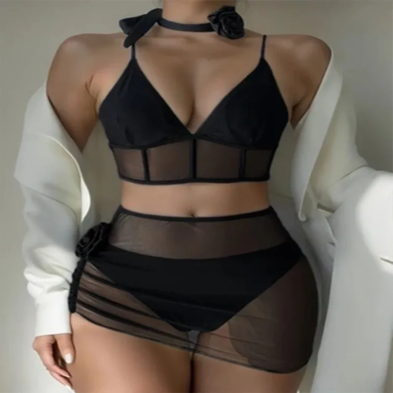 Damen Elegantes Mesh-Bikini-Set – Maréssa