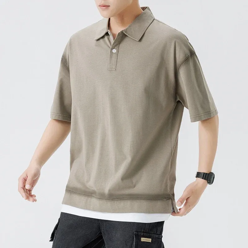 Herren lässiges Poloshirt mit modernem Schnitt und atmungsaktivem Material – Cavello