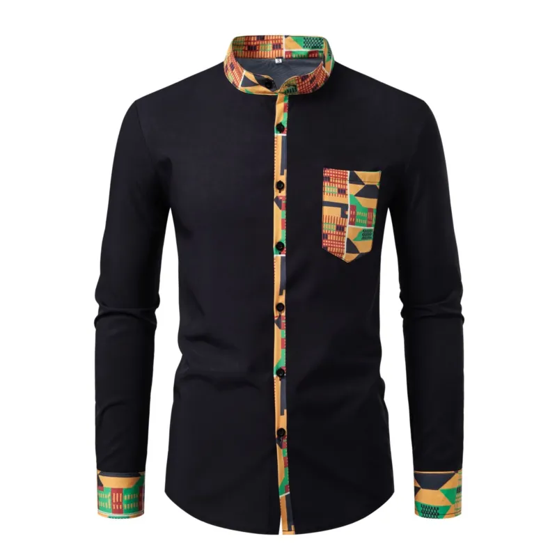 Herren Hemd im modernen afrikanischen Design – Arvello