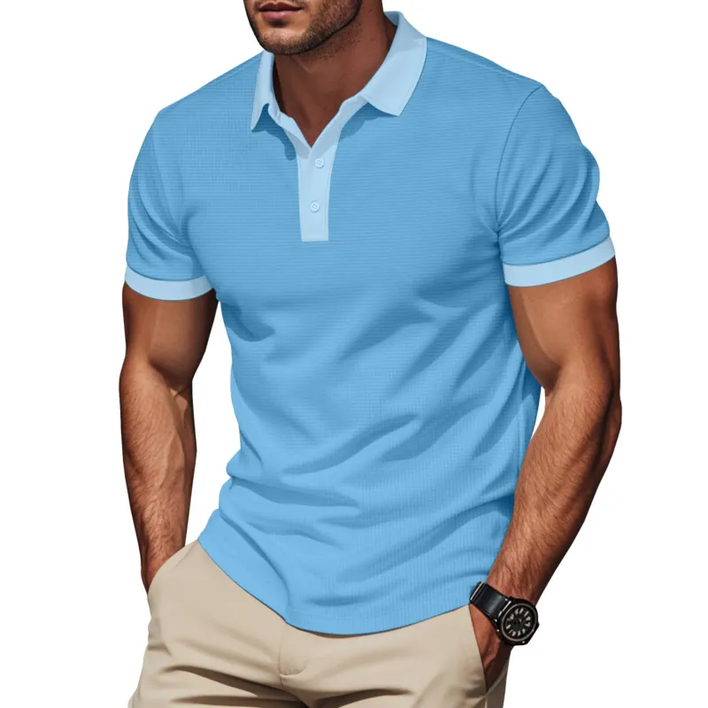 Herren Sportliches Poloshirt mit feuchtigkeitsableitenden Eigenschaften und strukturiertem Design – Cavello