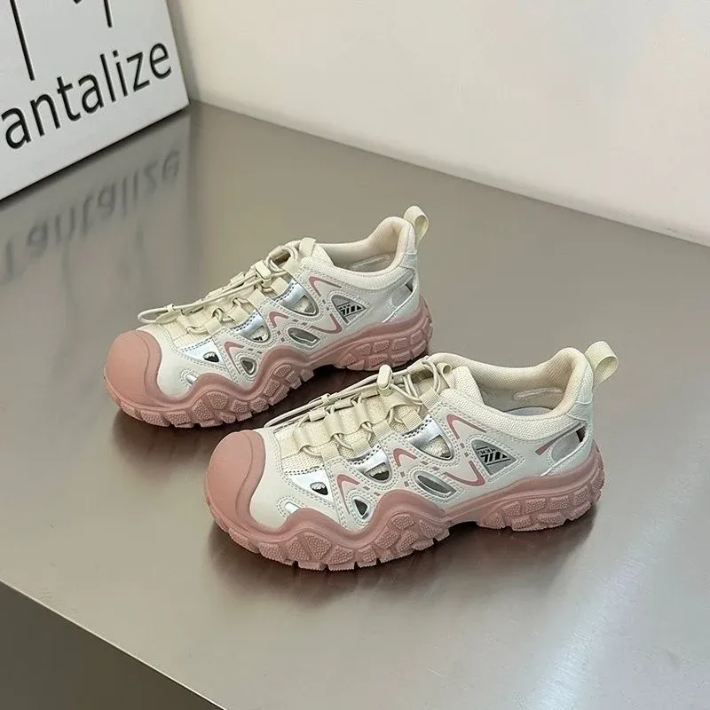 Damen Sportliche Sneakers mit atmungsaktiver Mesh-Oberfläche und rutschfester Sohle – Névara