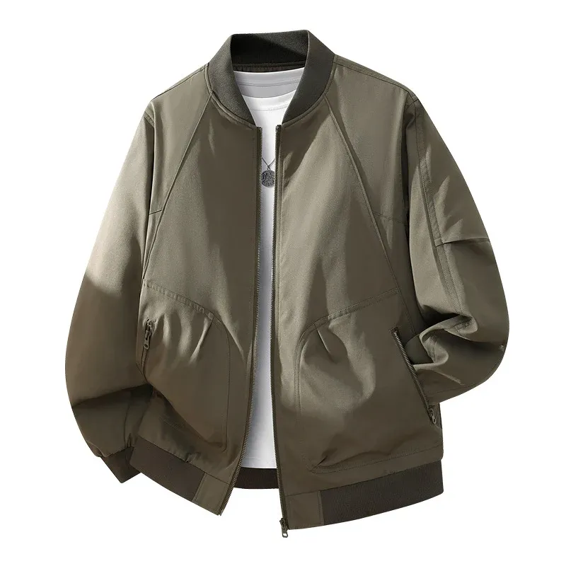 Herren Modische Bomberjacke mit Innenfutter – Brevano