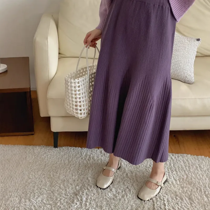Damen Eleganter, weicher Plisseerock – Rosévia