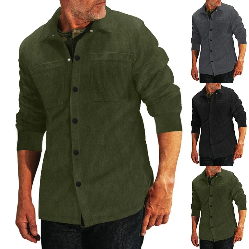Herren leichte Baumwolljacke mit doppelten Brusttaschen – Taviero