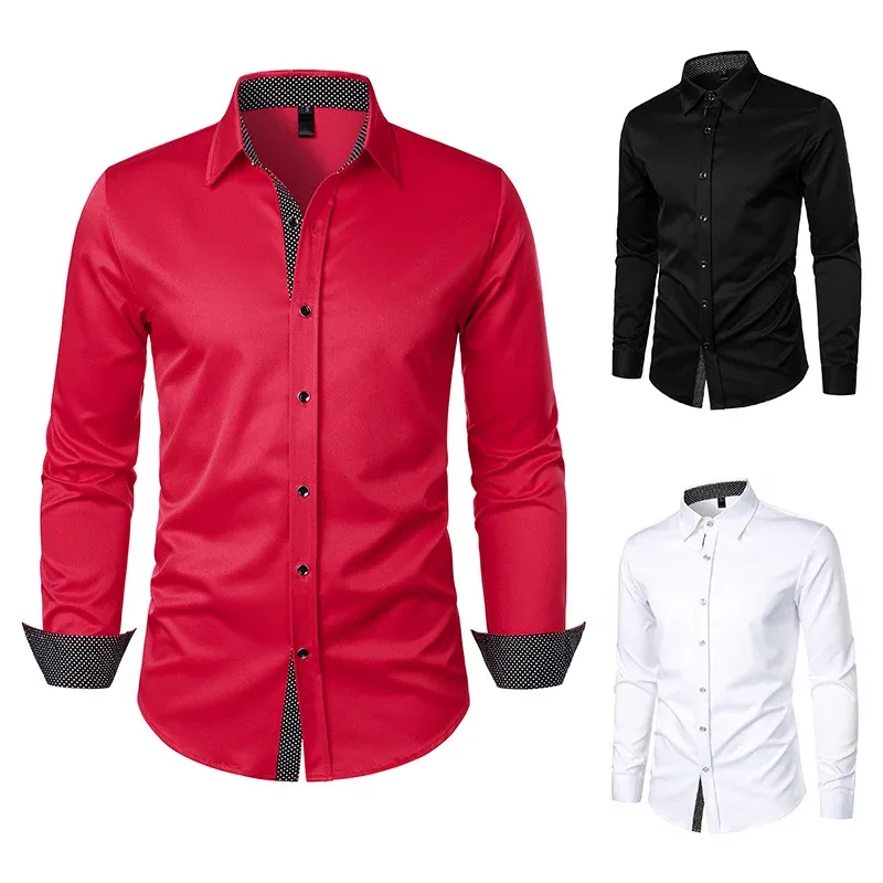 Herren elegantes Sommerhemd mit polierten Druckdetails – Arvello