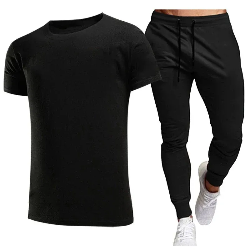Herren Freizeit T-Shirt und Jogginghose Set – Marzano