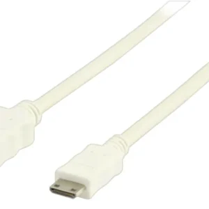 Valueline High Speed HDMI Kabel mit Ethernet HDMI Anschluss - HDMI Mini Stecker 1.00 m Weiss