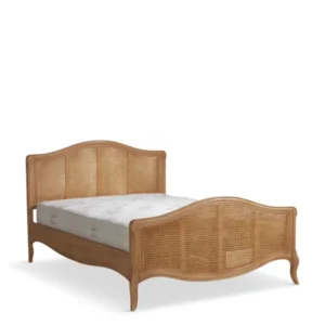 Cecile Brown Rattan And Wood French Style Super King