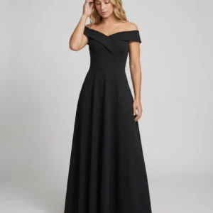 Elegantes Off-Shoulder Langes Catwalk Abendkleid – Élara