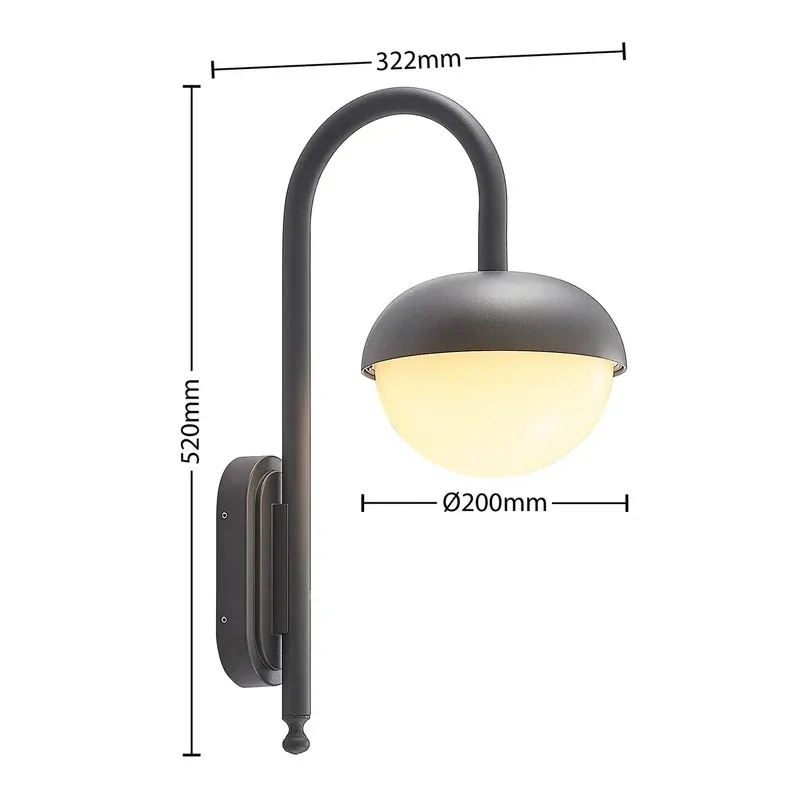 Lindby Kallie LED-Außenwandleuchte Leuchte Lampe Außenwandlampe LED-Lampe Li947 - 4251911734522
