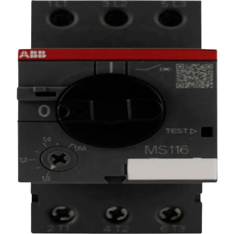ABB Motorschutzschalter Schalter MS 116-1,6 einstellbar 690 V/AC 1.6 A 1 St - 4013614320293