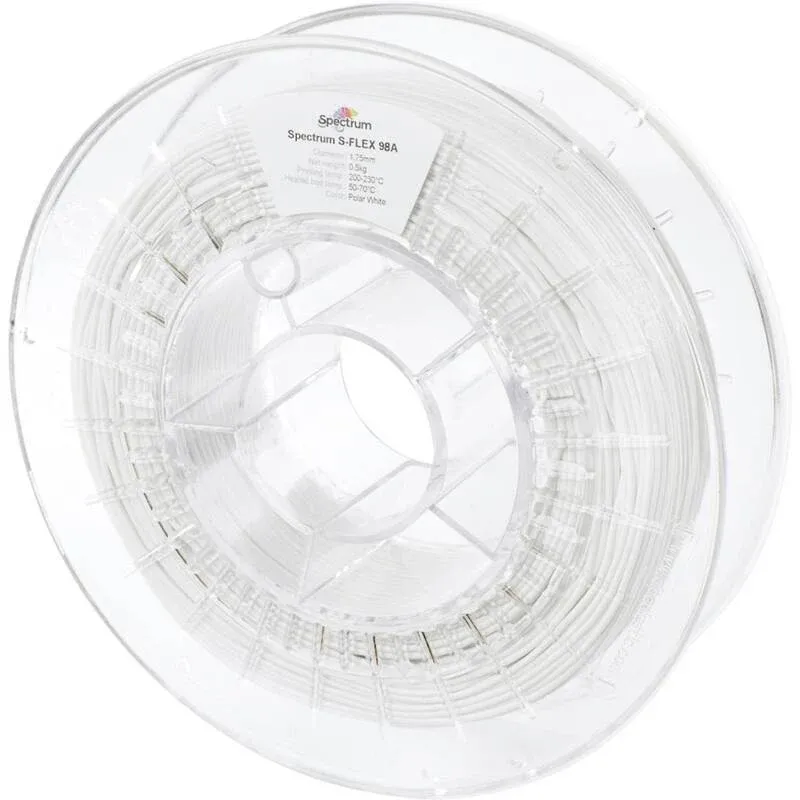 Spectrum Filament SFlex 3D Druckmaterial TPU polar white 1.75mm 500g Elastomer - 5903175652768
