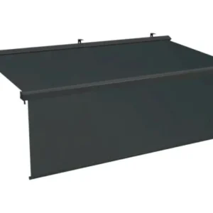 Halbkassettenmarkise Vernazza 4x3m elektrisch anthrazitgrau UV-beständig - 4306516022656