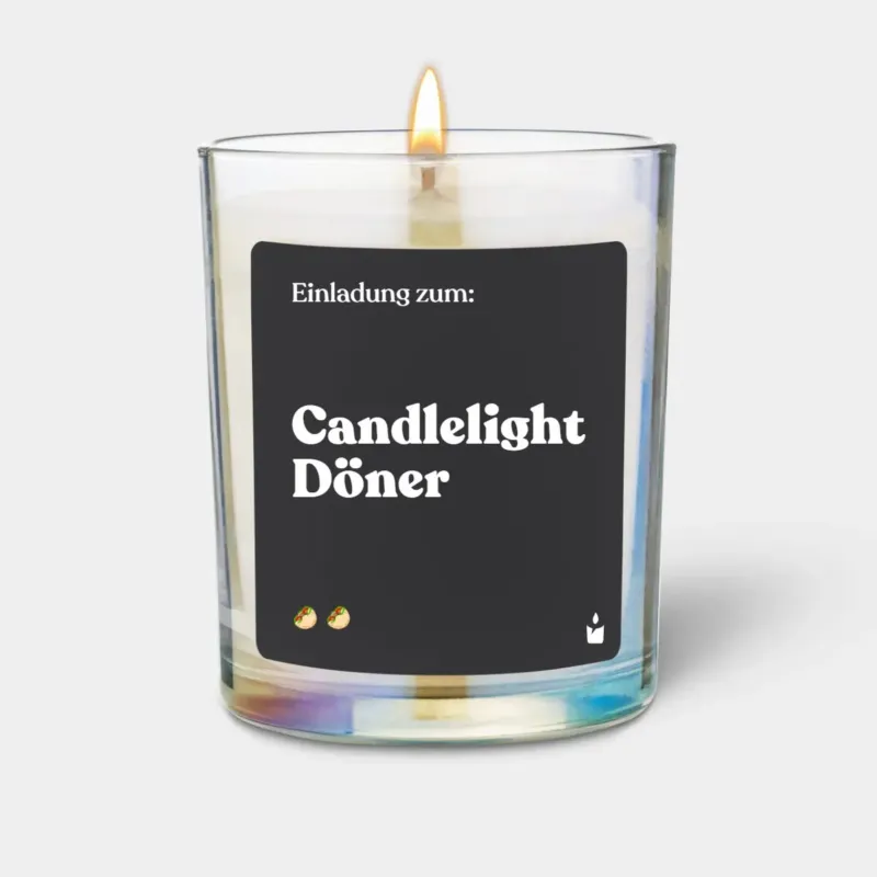 Duftkerze Rainbow Woody Candlelight Döner von ChattyCandles