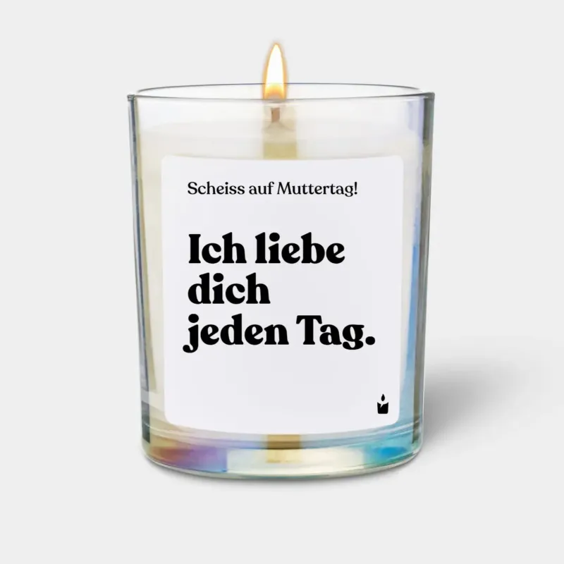 Duftkerze Rainbow Flowery Ich liebe dich jeden Tag. von ChattyCandles